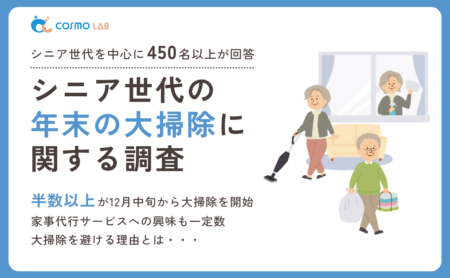 【2024年版】シニア向け年末の大掃除に関するアンケート・市場調査レポート