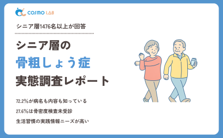 【2025年版】シニア層の骨粗しょう症に関する実態調査レポート