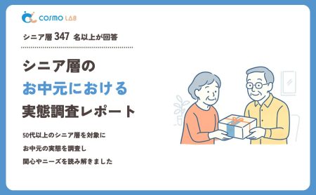 【2023年】シニアの お中元 に関するアンケート・市場調査レポート